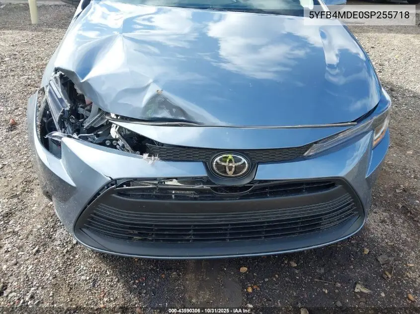 5YFB4MDE0SP255718 2025 Toyota Corolla Le