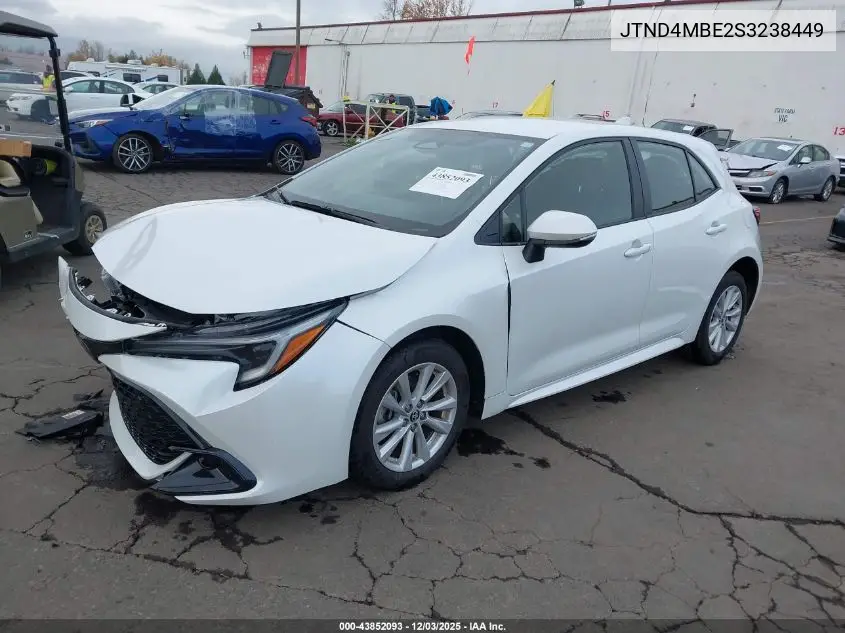 JTND4MBE2S3238449 2025 Toyota Corolla Se