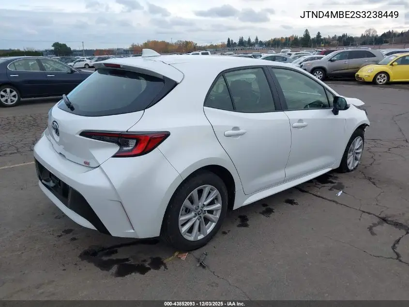 JTND4MBE2S3238449 2025 Toyota Corolla Se