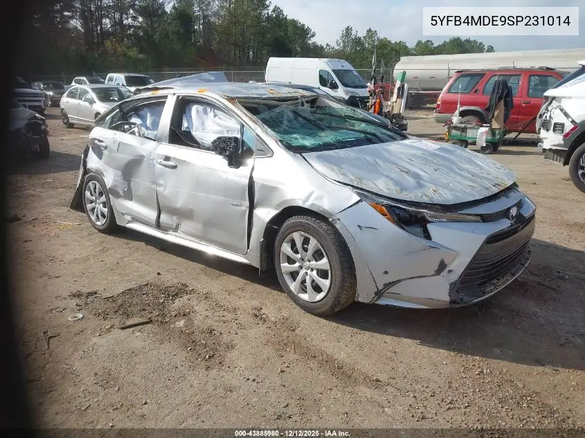 5YFB4MDE9SP231014 2025 Toyota Corolla Le