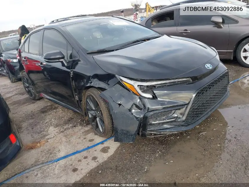 JTDBCMFE4S3092886 2025 Toyota Corolla Hybrid Se