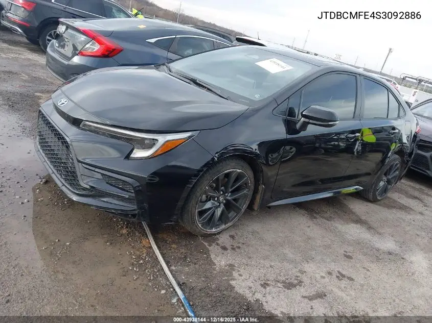 JTDBCMFE4S3092886 2025 Toyota Corolla Hybrid Se