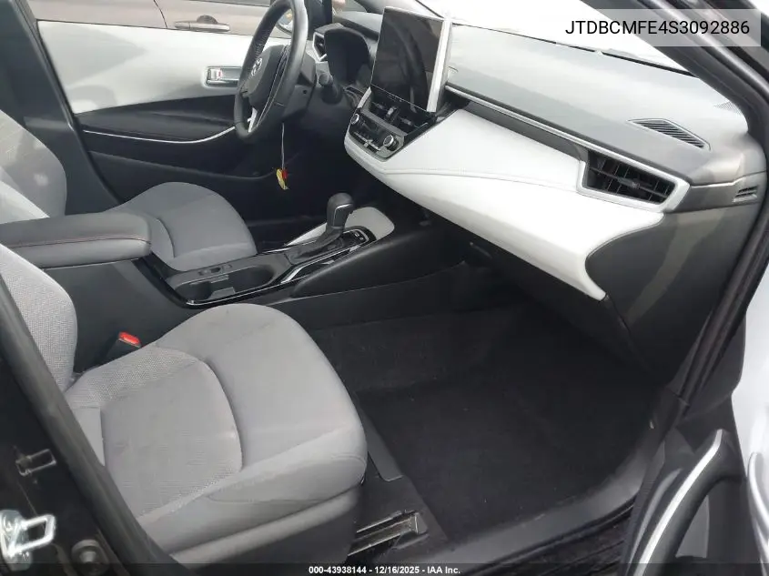 JTDBCMFE4S3092886 2025 Toyota Corolla Hybrid Se