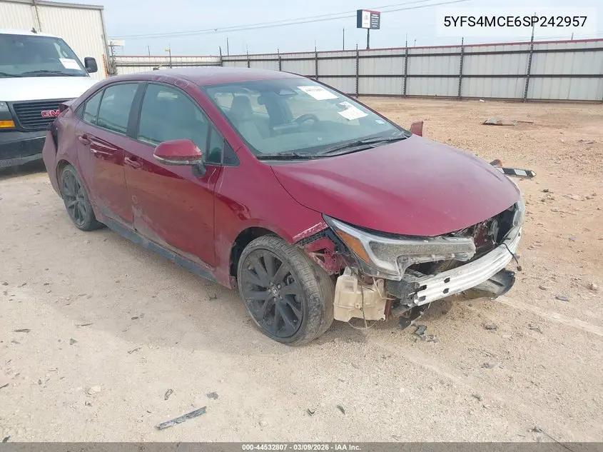5YFS4MCE6SP242957 2025 Toyota Corolla Se