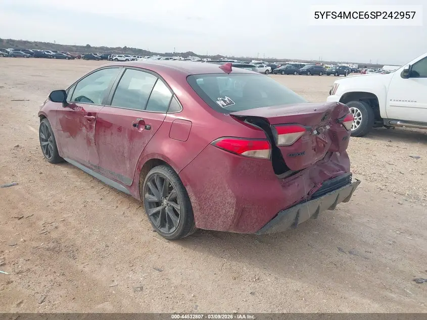5YFS4MCE6SP242957 2025 Toyota Corolla Se
