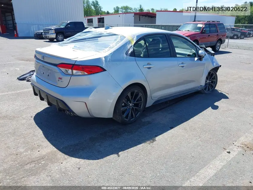 2025 Toyota Corolla Hybrid Se VIN: JTDBDMHE3S3020622 Lot: 45323071