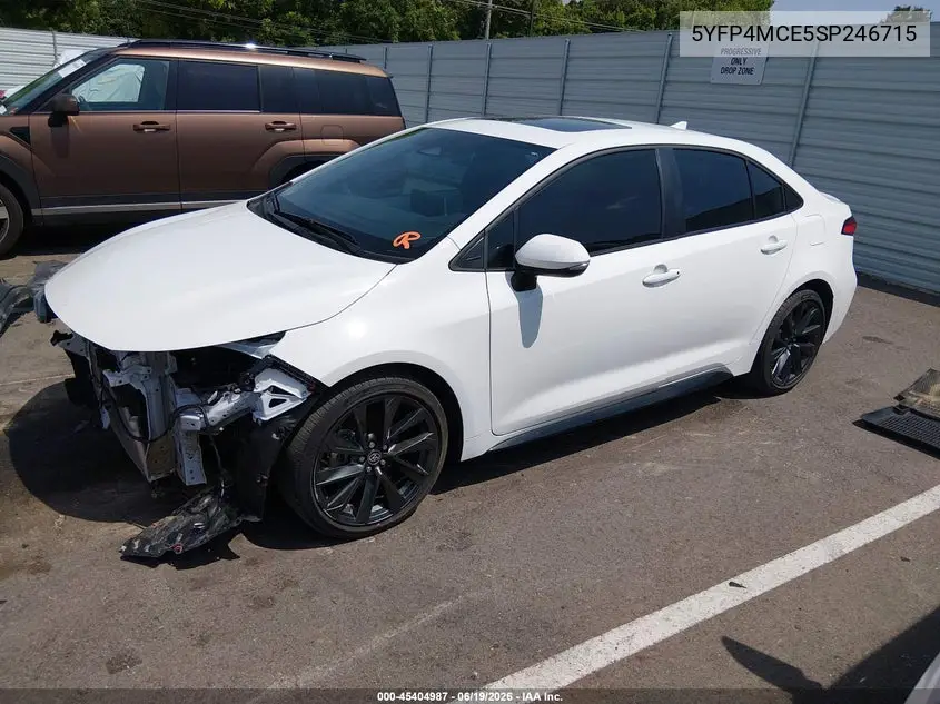5YFP4MCE5SP246715 2025 Toyota Corolla Se