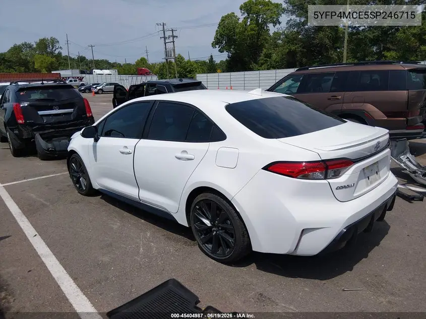 5YFP4MCE5SP246715 2025 Toyota Corolla Se