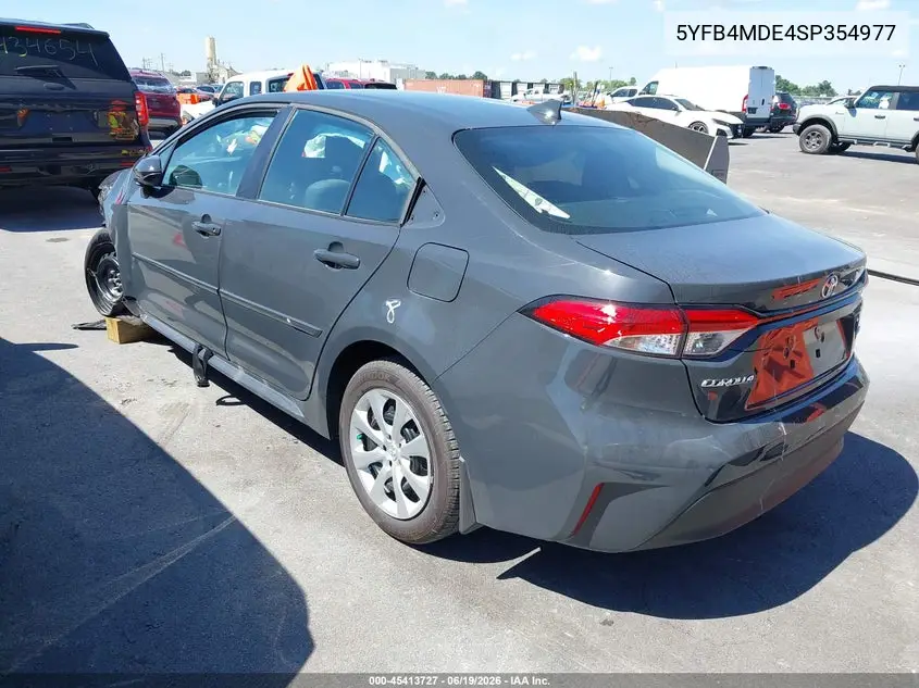 5YFB4MDE4SP354977 2025 Toyota Corolla Le