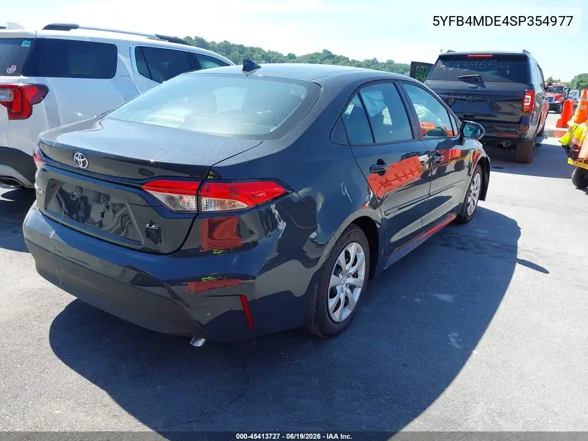 5YFB4MDE4SP354977 2025 Toyota Corolla Le