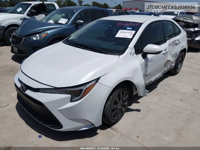 2025 Toyota Corolla Hybrid Le VIN: JTDBCMFEXSJ038956 Lot: 45663510