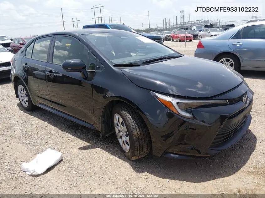 2025 Toyota Corolla Hybrid Le VIN: JTDBCMFE9S3102232 Lot: 45669275