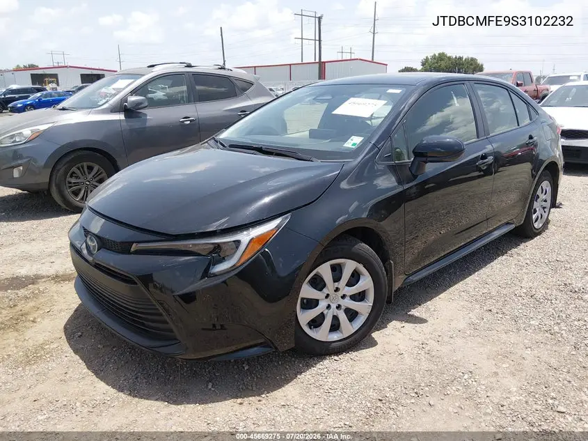 2025 Toyota Corolla Hybrid Le VIN: JTDBCMFE9S3102232 Lot: 45669275
