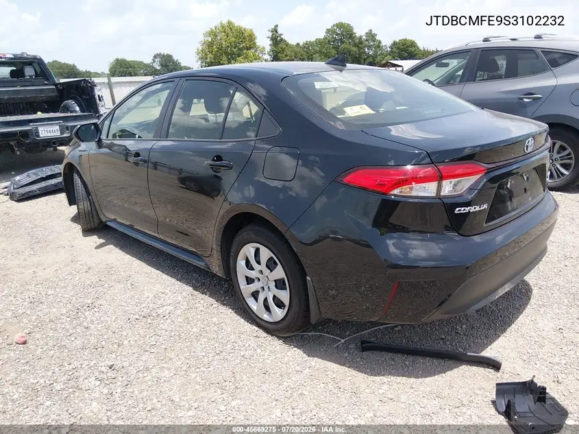 2025 Toyota Corolla Hybrid Le VIN: JTDBCMFE9S3102232 Lot: 45669275