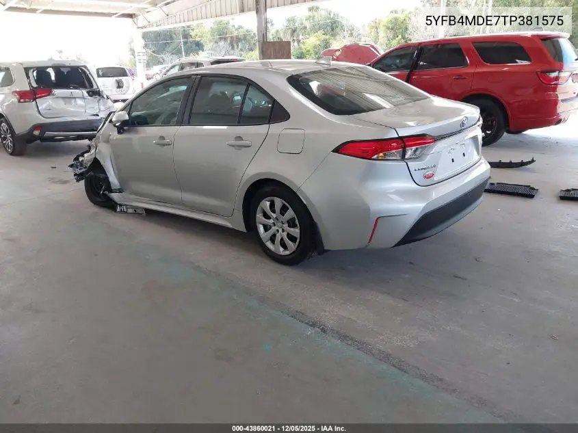 5YFB4MDE7TP381575 2026 Toyota Corolla Le