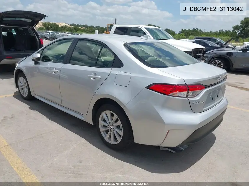 2026 Toyota Corolla Hybrid Hybrid Le VIN: JTDBCMFE2T3113042 Lot: 45454778