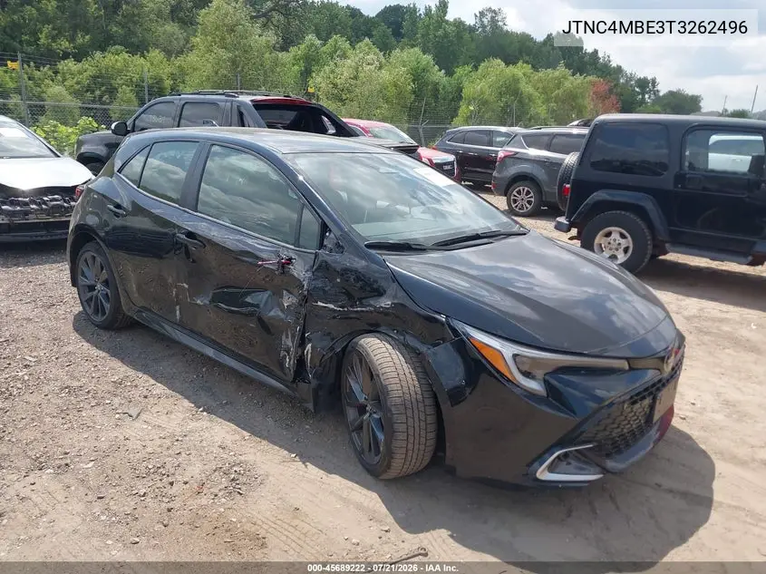 2026 Toyota Corolla Xse VIN: JTNC4MBE3T3262496 Lot: 45689222