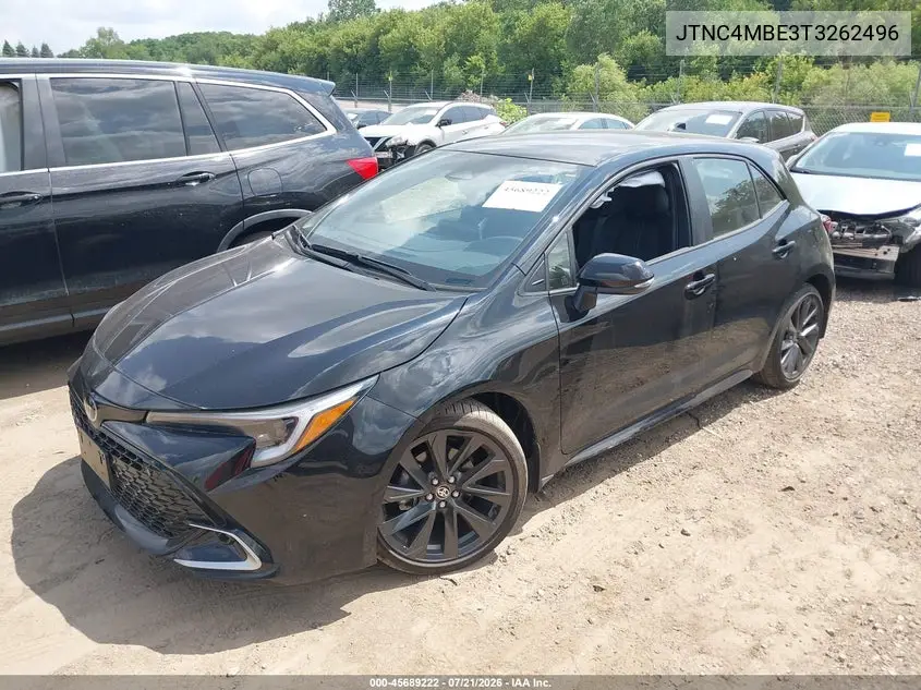 2026 Toyota Corolla Xse VIN: JTNC4MBE3T3262496 Lot: 45689222
