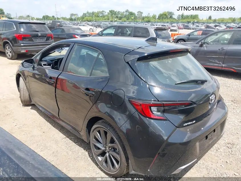 2026 Toyota Corolla Xse VIN: JTNC4MBE3T3262496 Lot: 45689222