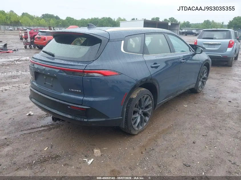 2025 Toyota Crown Signia Limited VIN: JTDACAAJ9S3035355 Lot: 45053145