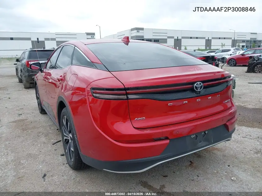 2023 Toyota Crown Limited VIN: JTDAAAAF2P3008846 Lot: 44873302