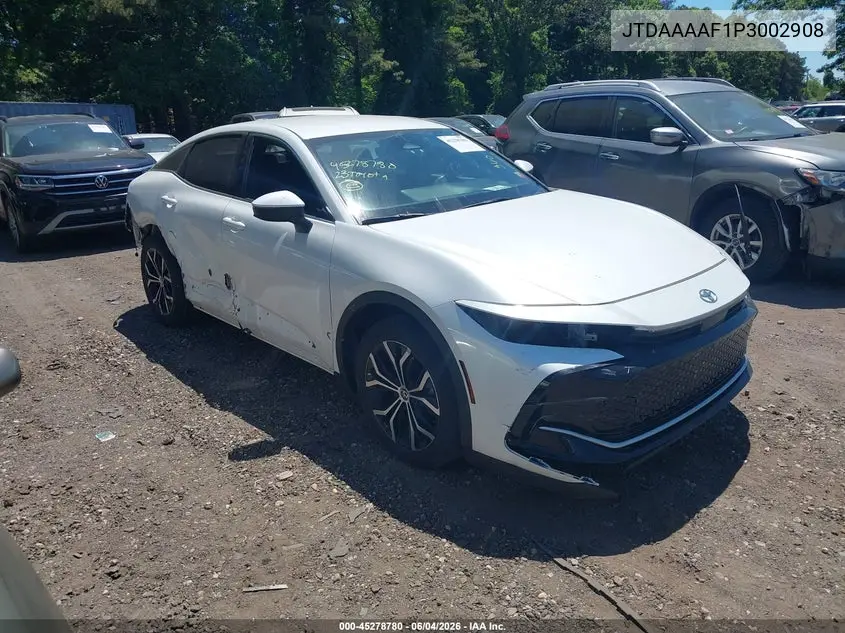 2023 Toyota Crown Xle VIN: JTDAAAAF1P3002908 Lot: 45278780