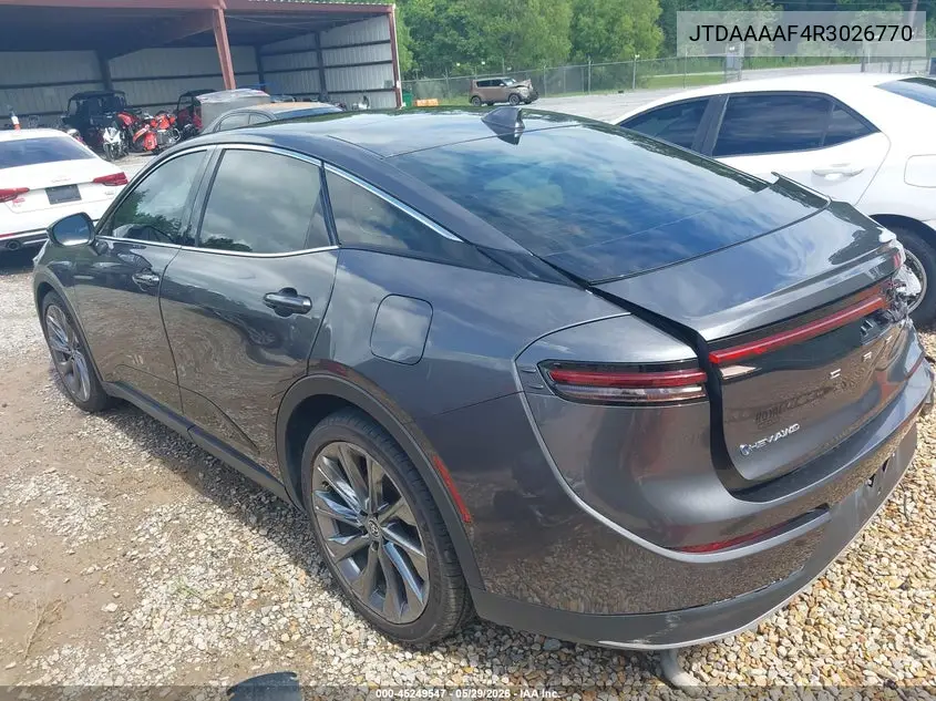 2024 Toyota Crown Limited VIN: JTDAAAAF4R3026770 Lot: 45249547