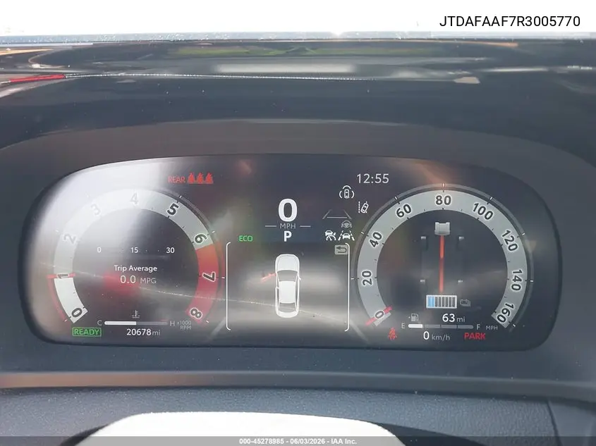 2024 Toyota Crown Platinum VIN: JTDAFAAF7R3005770 Lot: 45278985