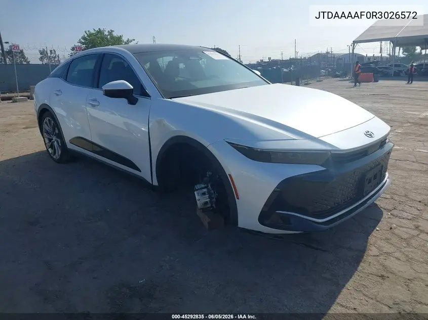 2024 Toyota Crown Limited VIN: JTDAAAAF0R3026572 Lot: 45292835