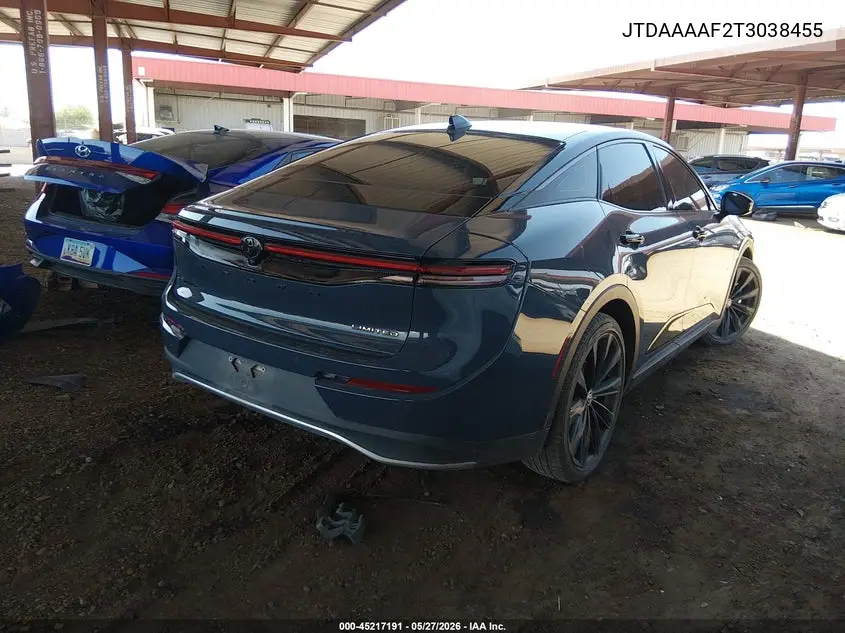 2026 Toyota Crown Nightshade VIN: JTDAAAAF2T3038455 Lot: 45217191
