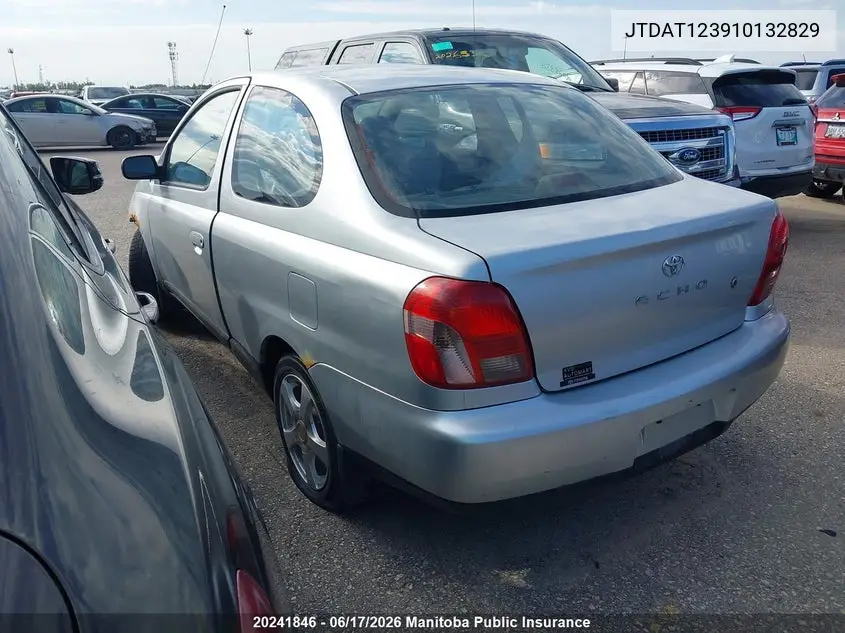 2001 Toyota Echo VIN: JTDAT123910132829 Lot: 20241846