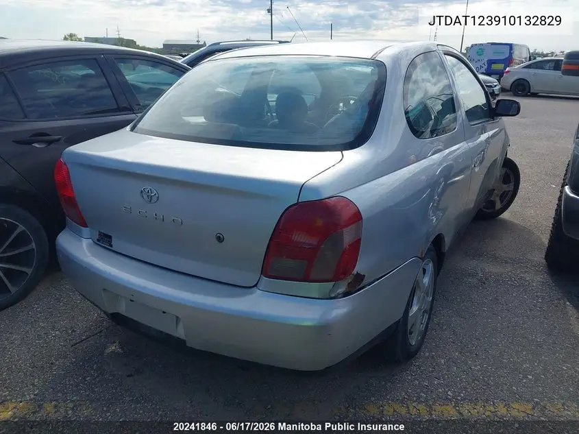 2001 Toyota Echo VIN: JTDAT123910132829 Lot: 20241846
