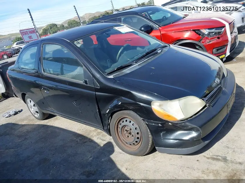 2001 Toyota Echo VIN: JTDAT123510135775 Lot: 44969152