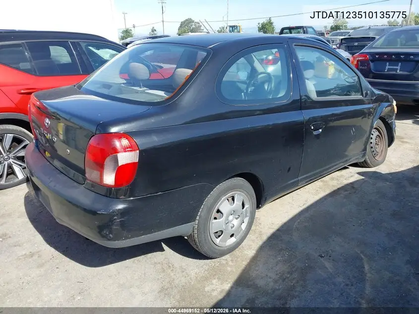 2001 Toyota Echo VIN: JTDAT123510135775 Lot: 44969152