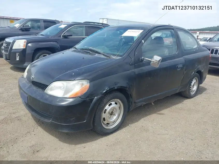 2001 Toyota Echo VIN: JTDAT123710132151 Lot: 45294424