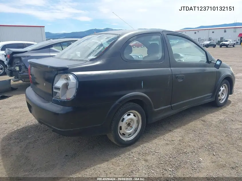 2001 Toyota Echo VIN: JTDAT123710132151 Lot: 45294424