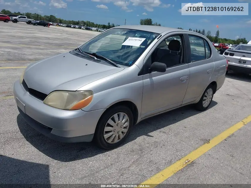 2001 Toyota Echo VIN: JTDBT123810169262 Lot: 45379754