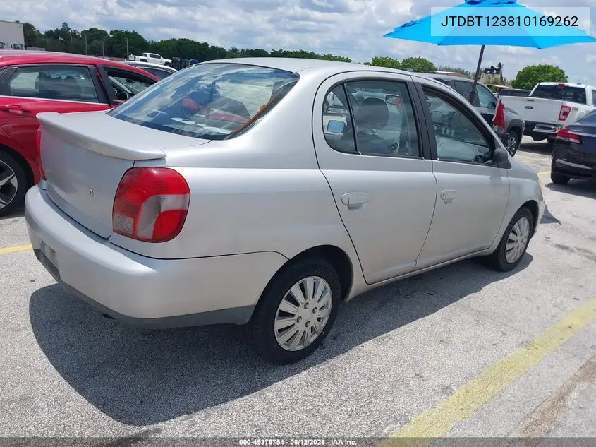 2001 Toyota Echo VIN: JTDBT123810169262 Lot: 45379754