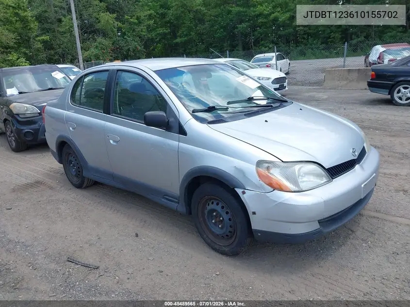 2001 Toyota Echo VIN: JTDBT123610155702 Lot: 45489565