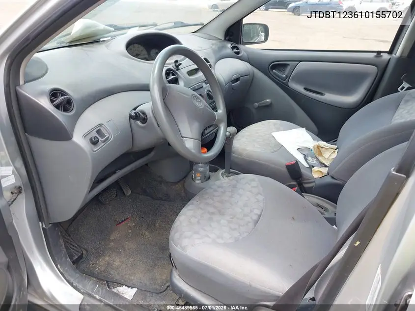 2001 Toyota Echo VIN: JTDBT123610155702 Lot: 45489565