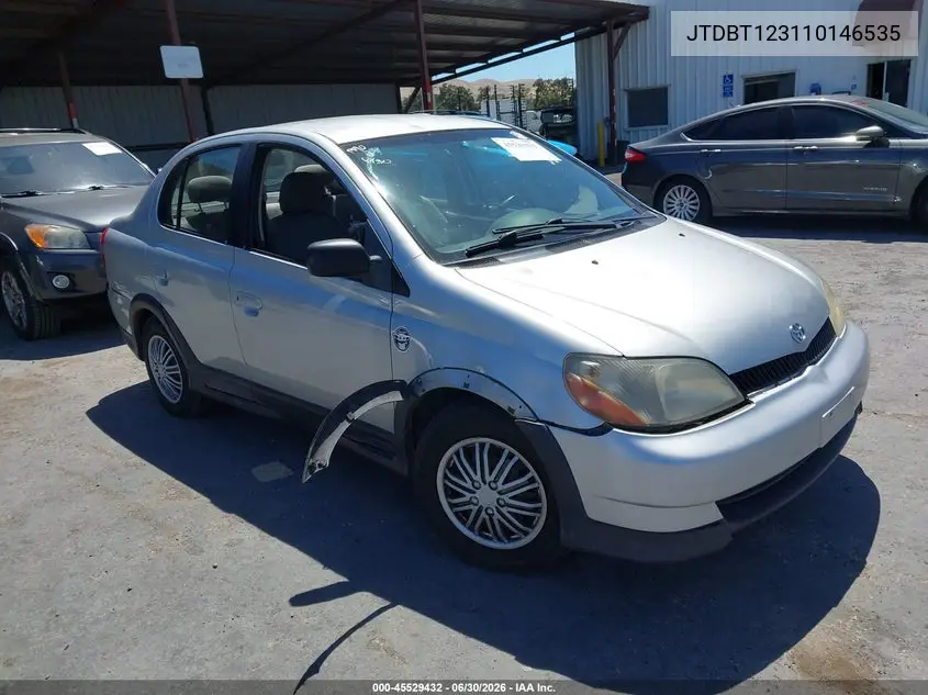 2001 Toyota Echo VIN: JTDBT123110146535 Lot: 45529432