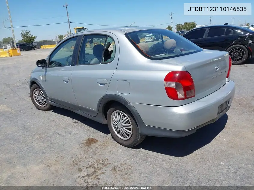 2001 Toyota Echo VIN: JTDBT123110146535 Lot: 45529432