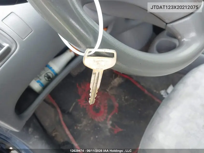 2002 Toyota Echo VIN: JTDAT123X20212075 Lot: 12629474