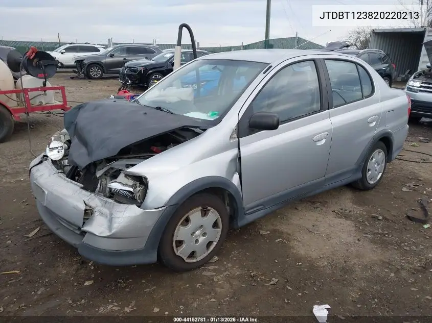 2002 Toyota Echo VIN: JTDBT123820220213 Lot: 44152781