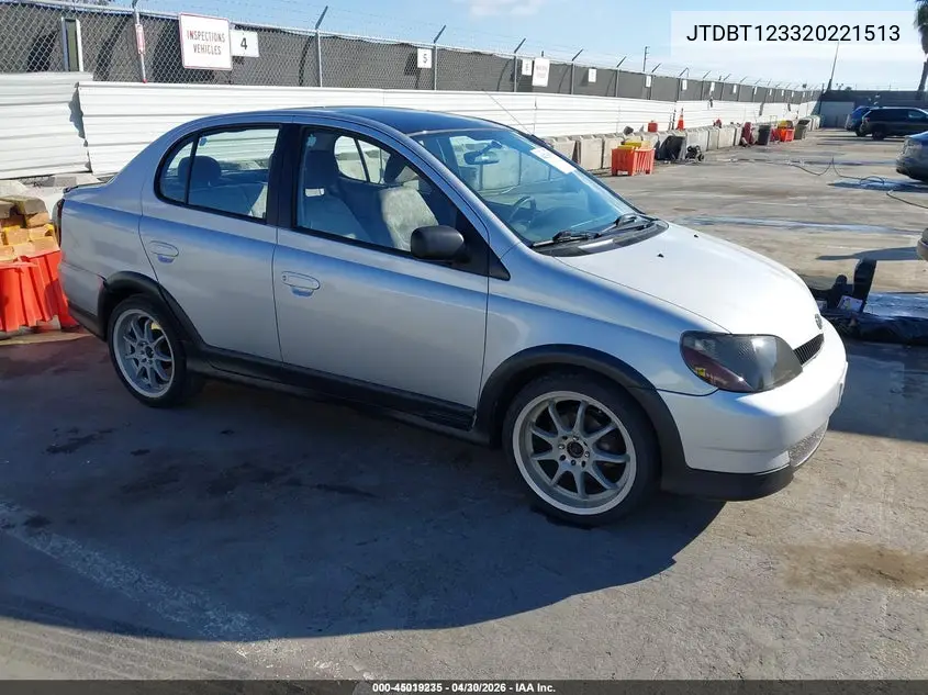 2002 Toyota Echo VIN: JTDBT123320221513 Lot: 45019235
