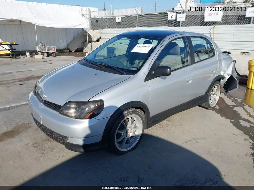 2002 Toyota Echo VIN: JTDBT123320221513 Lot: 45019235