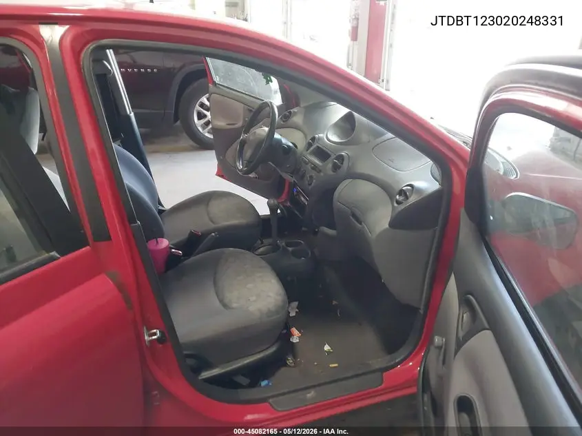 2002 Toyota Echo VIN: JTDBT123020248331 Lot: 45082165
