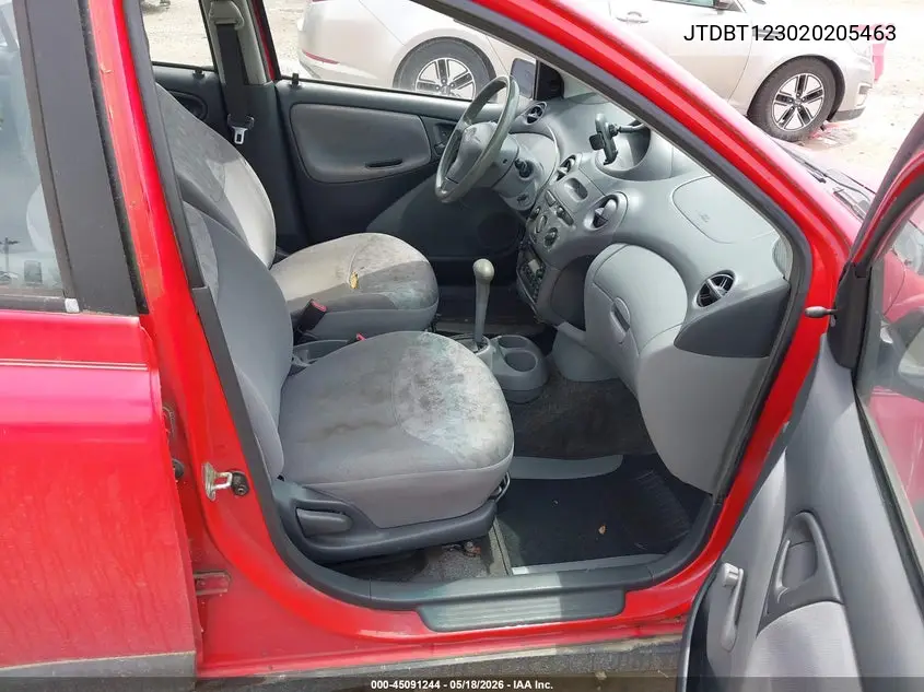 2002 Toyota Echo VIN: JTDBT123020205463 Lot: 45091244