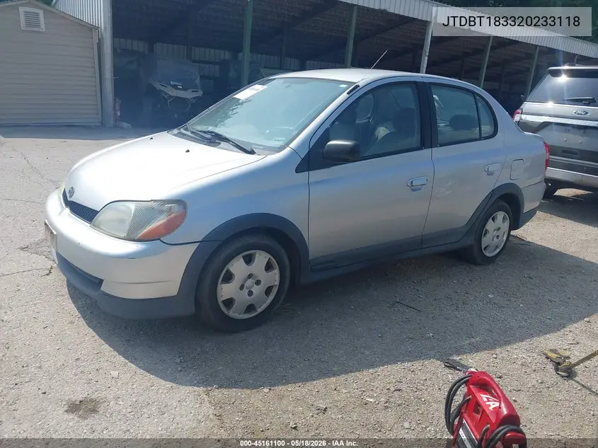 2002 Toyota Echo VIN: JTDBT183320233118 Lot: 45161100