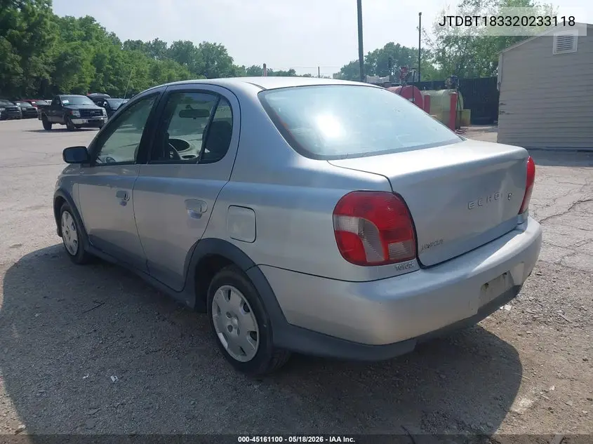 2002 Toyota Echo VIN: JTDBT183320233118 Lot: 45161100
